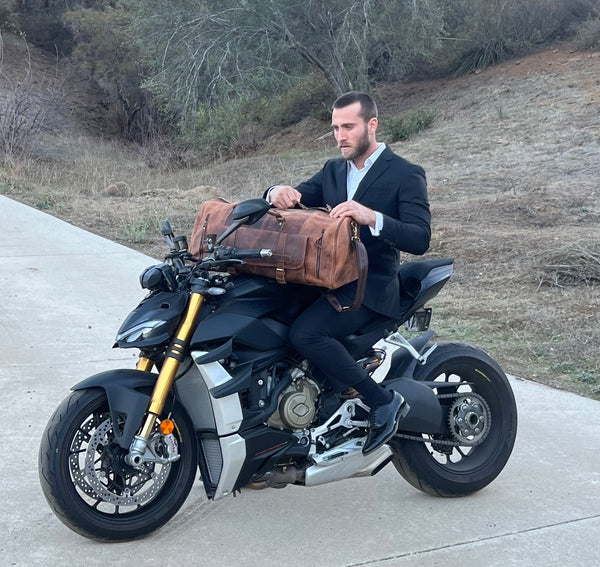 Load image into Gallery viewer, Juniper Leather Duffel Bag for Men