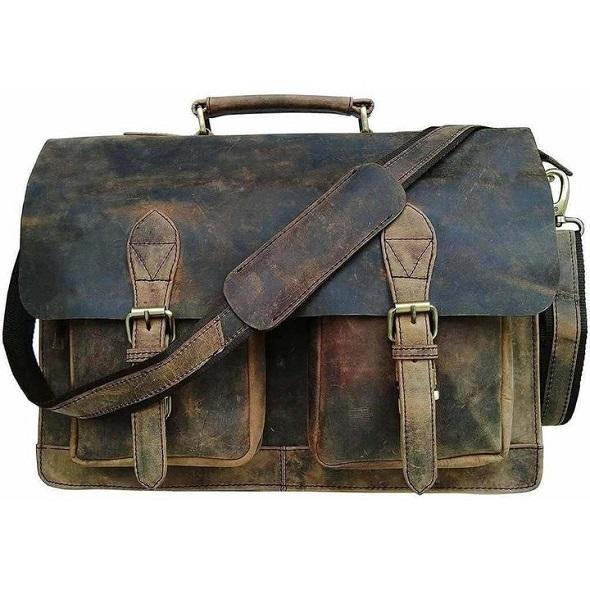 Load image into Gallery viewer, Forrest Buffalo Leather Briefcase for Men