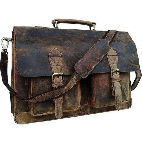 Load image into Gallery viewer, Forrest Buffalo Leather Briefcase for Men