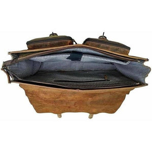 Forrest Buffalo Leather Briefcase for Men