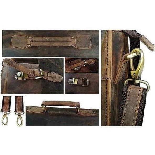 Load image into Gallery viewer, Forrest Buffalo Leather Briefcase for Men