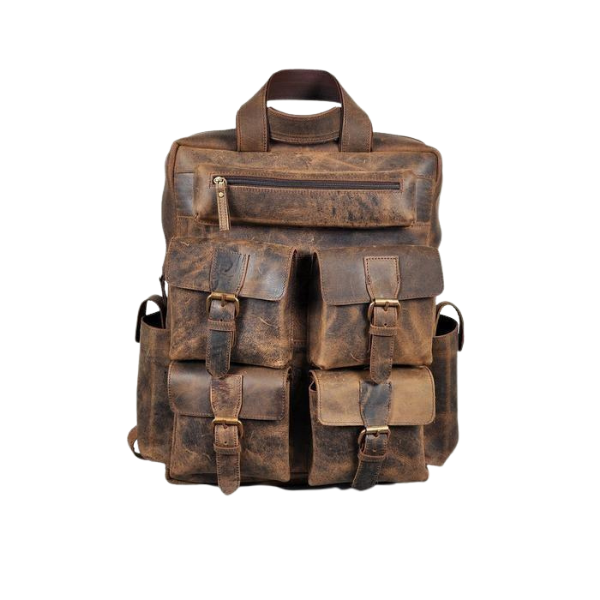 Load image into Gallery viewer, Sheldon Distressed Leather Backpack