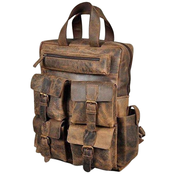 Load image into Gallery viewer, Sheldon Distressed Leather Backpack