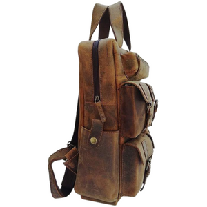 Sheldon Distressed Leather Backpack