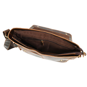 Sawyer Buffalo Leather Messenger Bag for Men