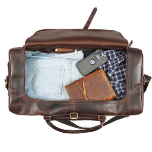 Adrian Buffalo Leather Duffel Bag for Men