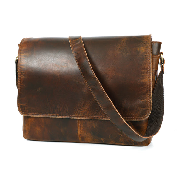 Load image into Gallery viewer, Sawyer Buffalo Leather Messenger Bag for Men
