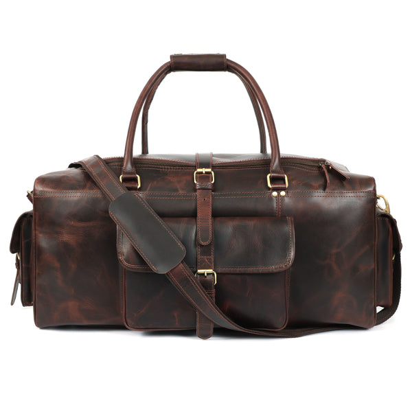 Load image into Gallery viewer, Adrian Buffalo Leather Duffel Bag for Men
