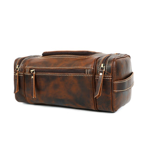 Handmade Buffalo Leather Toiletry Bag