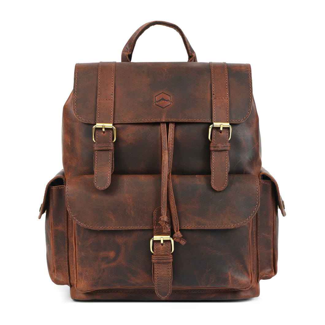 buffalo leather backpack Limited Edition Roosevelt Levinson Leather Goods Walker Leather Backpack | Vintage