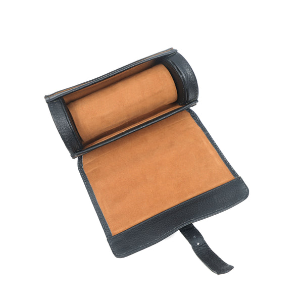Load image into Gallery viewer, Black Buffalo Leather Watch Roll
