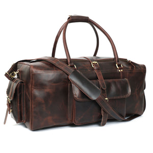 Adrian Buffalo Leather Duffel Bag for Men