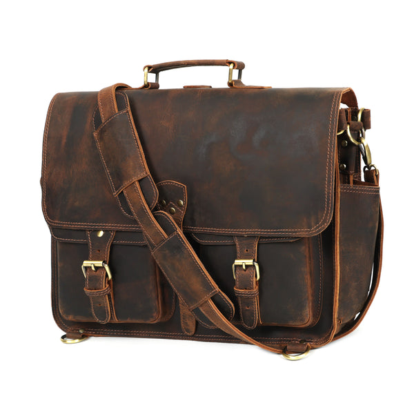 Load image into Gallery viewer, Cody Buffalo Leather Briefcase
