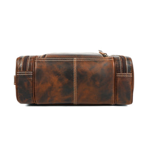 Handmade Buffalo Leather Toiletry Bag