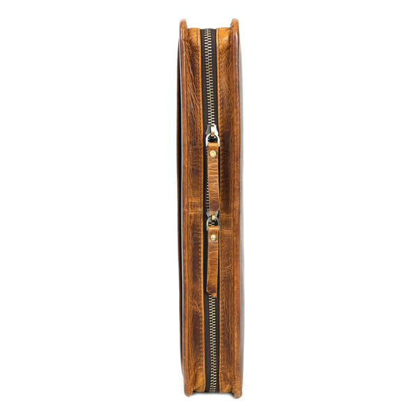 Load image into Gallery viewer, Buffalo Leather Zippered Padfolio
