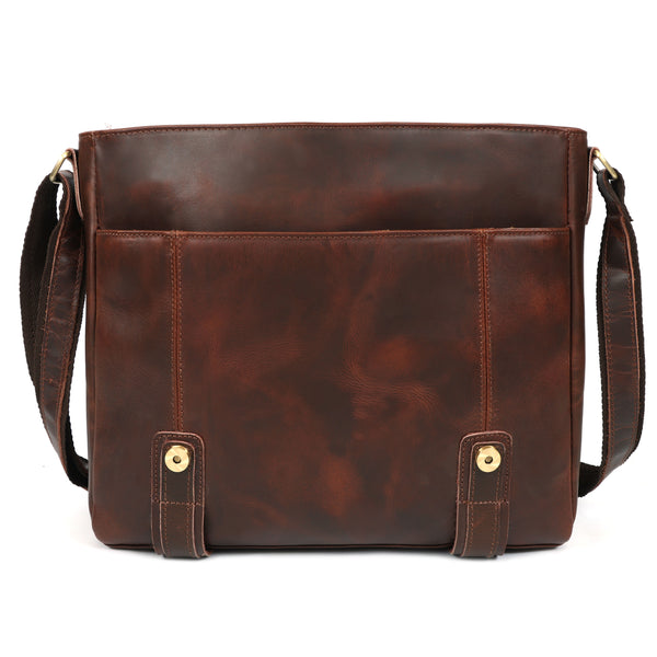 Load image into Gallery viewer, Brice Buffalo Leather Messenger Bag for Men
