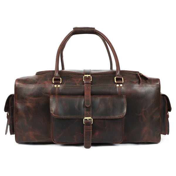 Load image into Gallery viewer, Adrian Buffalo Leather Duffel Bag for Men

