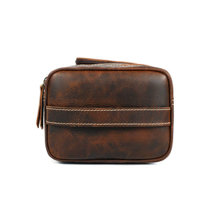 Handmade Buffalo Leather Toiletry Bag