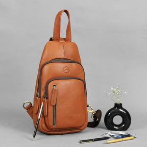 Terran Buffalo Leather Sling Bag