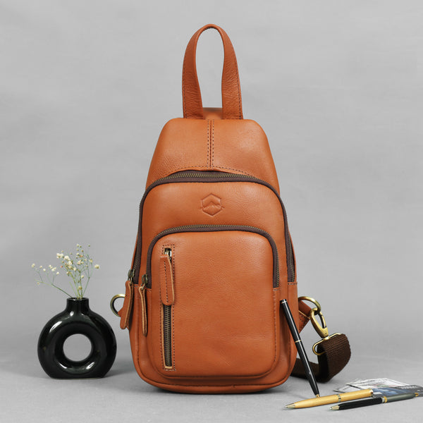 Load image into Gallery viewer, Terran Buffalo Leather Sling Bag
