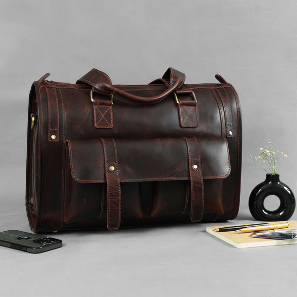 Load image into Gallery viewer, Bear Buffalo Leather Briefcase
