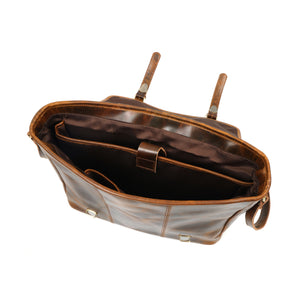 Carter Buffalo Leather Messenger Bag for Men