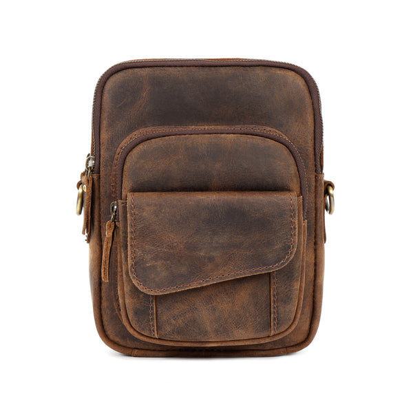 Load image into Gallery viewer, Cali Buffalo Leather Crossbody Bag

