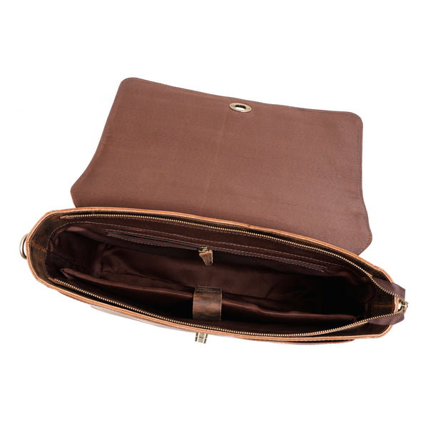 Load image into Gallery viewer, Apollo Buffalo Leather Messenger Bag for Men
