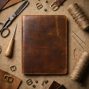 Hollis Buffalo Leather Portfolio Padfolio