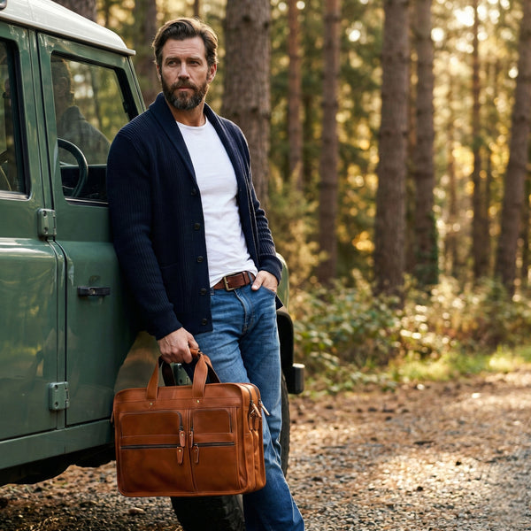 Load image into Gallery viewer, Tanner Leather Briefcase
