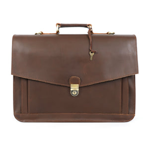 Bennett Buffalo Leather Messenger Bag for Men