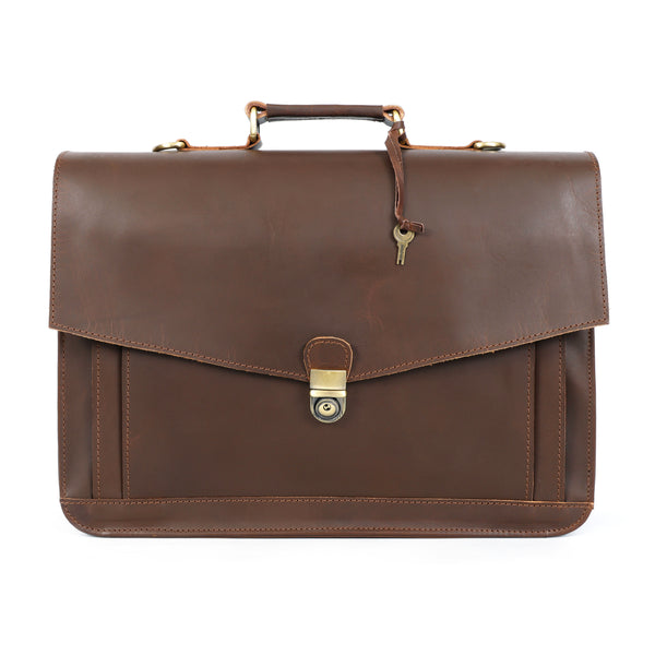 Load image into Gallery viewer, Bennett Buffalo Leather Messenger Bag for Men

