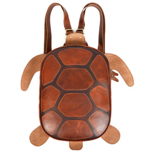 Terra Turtle Handmade Leather Backpack