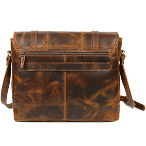 Carter Buffalo Leather Messenger Bag for Men
