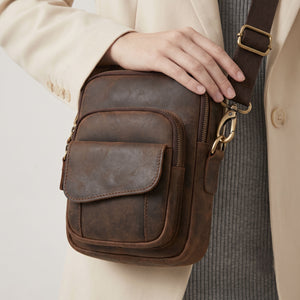 Cali Buffalo Leather Crossbody Bag