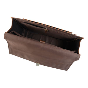 Bennett Buffalo Leather Messenger Bag for Men