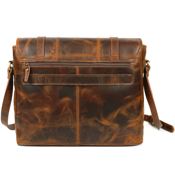 Load image into Gallery viewer, Carter Buffalo Leather Messenger Bag for Men
