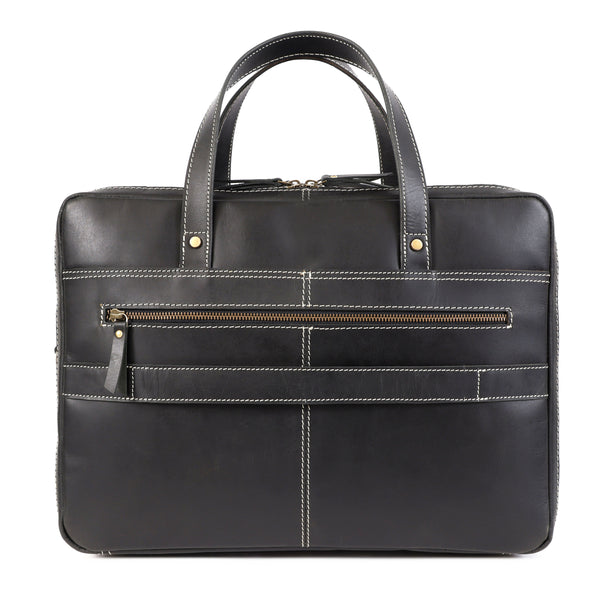 Load image into Gallery viewer, Dylan Black Leather Briefcase
