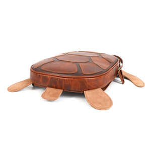 Terra Turtle Handmade Leather Backpack