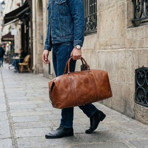 Florian Buffalo Leather Duffel Bag