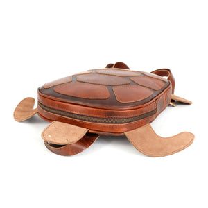 Terra Turtle Handmade Leather Backpack