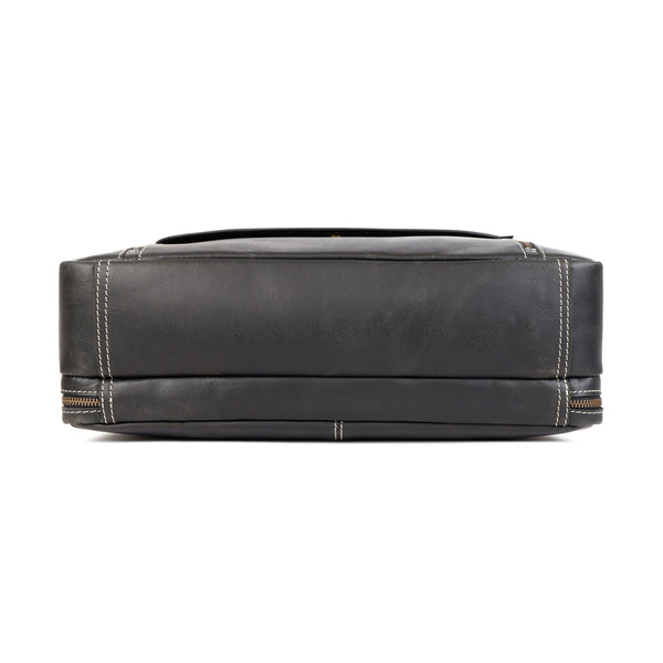 Load image into Gallery viewer, Dylan Black Leather Briefcase
