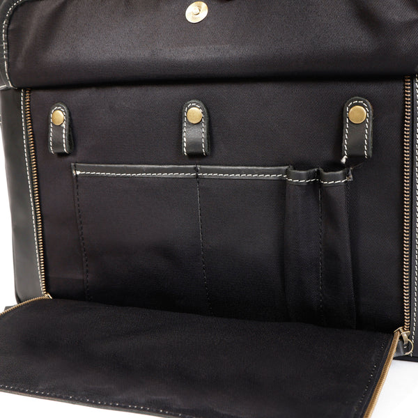 Load image into Gallery viewer, Dylan Black Leather Briefcase

