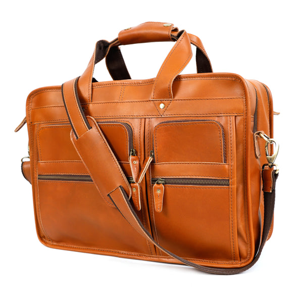 Load image into Gallery viewer, Tanner Leather Briefcase
