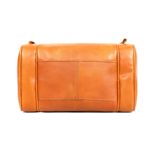 Saddle Tan Buffalo Leather Toiletry Bag