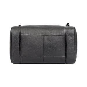 Black Buffalo Leather Toiletry Bag