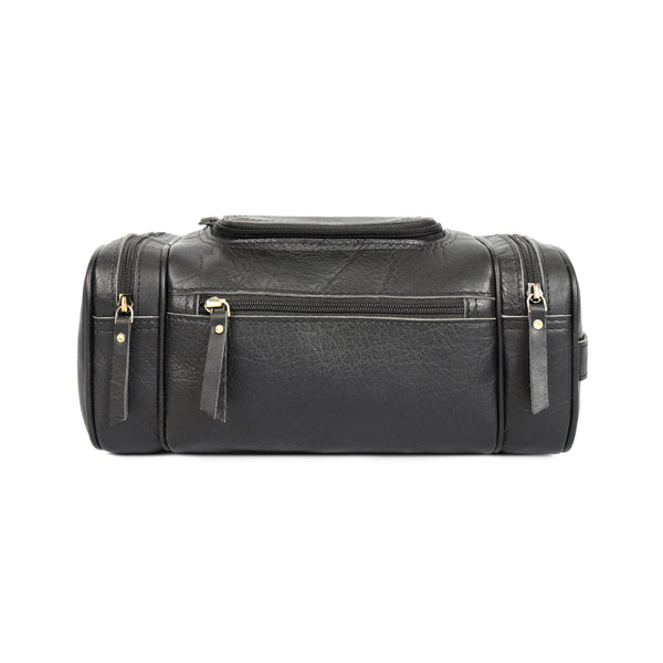 Load image into Gallery viewer, Black Buffalo Leather Toiletry Bag
