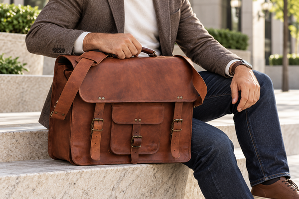 Load image into Gallery viewer, Grove Leather Messenger Bag
