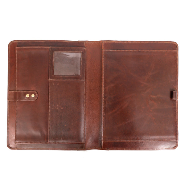Load image into Gallery viewer, Apex Buffalo Leather Portfolio Padfolio
