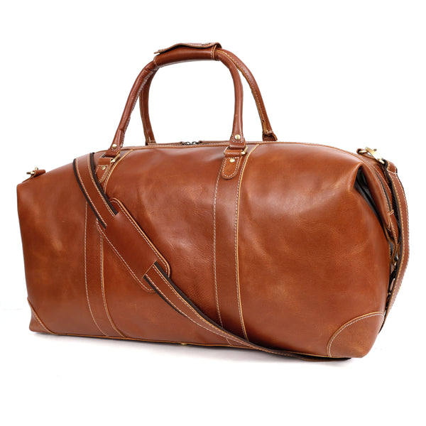 Load image into Gallery viewer, Florian Buffalo Leather Duffel Bag
